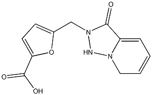 5-({3-oxo-2H,3H-[1,2,4]triazolo[3,4-a]pyridin-2-yl}methyl)furan-2-carboxylic acid Struktur