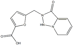 5-({3-oxo-2H,3H-[1,2,4]triazolo[3,4-a]pyridin-2-yl}methyl)furan-2-carboxylic acid 结构式