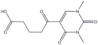 5-(1,3-dimethyl-2,4-dioxo-1,2,3,4-tetrahydropyrimidin-5-yl)-5-oxopentanoic acid Structure