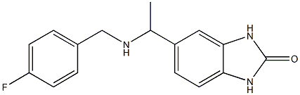 5-(1-{[(4-fluorophenyl)methyl]amino}ethyl)-2,3-dihydro-1H-1,3-benzodiazol-2-one Structure