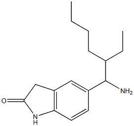 5-(1-amino-2-ethylhexyl)-2,3-dihydro-1H-indol-2-one Structure