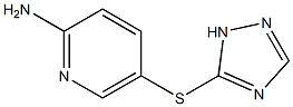 5-(1H-1,2,4-triazol-5-ylsulfanyl)pyridin-2-amine Struktur