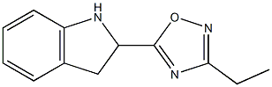 5-(2,3-dihydro-1H-indol-2-yl)-3-ethyl-1,2,4-oxadiazole Structure