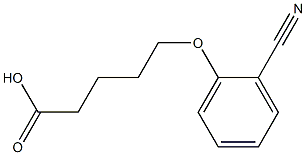 5-(2-cyanophenoxy)pentanoic acid Structure
