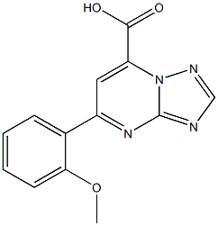 5-(2-methoxyphenyl)-[1,2,4]triazolo[1,5-a]pyrimidine-7-carboxylic acid Structure