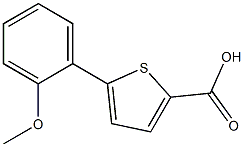 5-(2-methoxyphenyl)thiophene-2-carboxylic acid 结构式