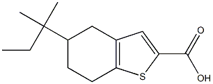 5-(2-methylbutan-2-yl)-4,5,6,7-tetrahydro-1-benzothiophene-2-carboxylic acid Structure