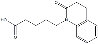 5-(2-oxo-1,2,3,4-tetrahydroquinolin-1-yl)pentanoic acid,,结构式