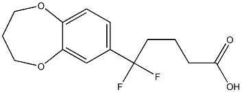 5-(3,4-dihydro-2H-1,5-benzodioxepin-7-yl)-5,5-difluoropentanoic acid|