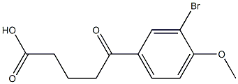 5-(3-bromo-4-methoxyphenyl)-5-oxopentanoic acid,,结构式