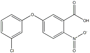 5-(3-chlorophenoxy)-2-nitrobenzoic acid Structure