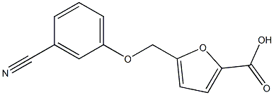 5-(3-cyanophenoxymethyl)furan-2-carboxylic acid Struktur