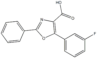 5-(3-fluorophenyl)-2-phenyl-1,3-oxazole-4-carboxylic acid