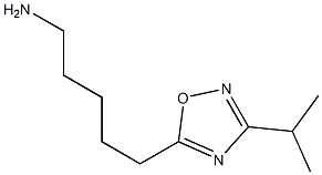 5-(3-isopropyl-1,2,4-oxadiazol-5-yl)pentan-1-amine 结构式