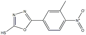 5-(3-methyl-4-nitrophenyl)-1,3,4-oxadiazole-2-thiol Struktur