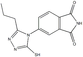 5-(3-propyl-5-sulfanyl-4H-1,2,4-triazol-4-yl)-2,3-dihydro-1H-isoindole-1,3-dione Structure