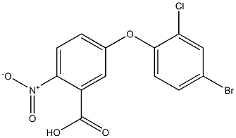 5-(4-bromo-2-chlorophenoxy)-2-nitrobenzoic acid Structure