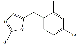 5-(4-bromo-2-methylbenzyl)-1,3-thiazol-2-amine Structure