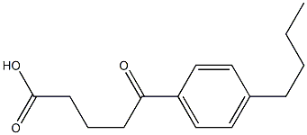 5-(4-butylphenyl)-5-oxopentanoic acid Struktur