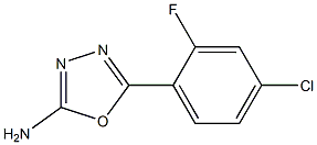 5-(4-chloro-2-fluorophenyl)-1,3,4-oxadiazol-2-amine Struktur