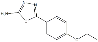 5-(4-ethoxyphenyl)-1,3,4-oxadiazol-2-amine 结构式