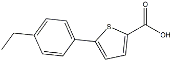 5-(4-ethylphenyl)thiophene-2-carboxylic acid Structure