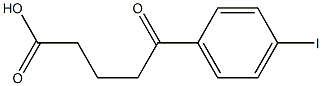 5-(4-iodophenyl)-5-oxopentanoic acid Struktur