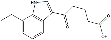 5-(7-ethyl-1H-indol-3-yl)-5-oxopentanoic acid 结构式