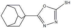 5-(adamantan-1-yl)-1,3,4-oxadiazole-2-thiol Struktur