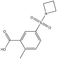 5-(azetidin-1-ylsulfonyl)-2-methylbenzoic acid Structure