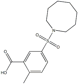 5-(azocane-1-sulfonyl)-2-methylbenzoic acid 结构式