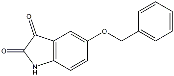 5-(benzyloxy)-1H-indole-2,3-dione Struktur