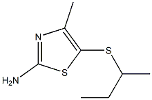 5-(butan-2-ylsulfanyl)-4-methyl-1,3-thiazol-2-amine Structure