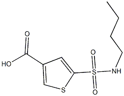 5-(butylsulfamoyl)thiophene-3-carboxylic acid 结构式