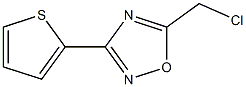 5-(chloromethyl)-3-(thiophen-2-yl)-1,2,4-oxadiazole,,结构式