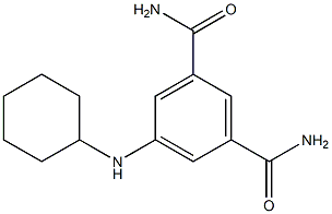 5-(cyclohexylamino)benzene-1,3-dicarboxamide 化学構造式