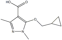 5-(cyclopropylmethoxy)-1,3-dimethyl-1H-pyrazole-4-carboxylic acid|