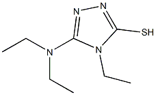 5-(diethylamino)-4-ethyl-4H-1,2,4-triazole-3-thiol 化学構造式