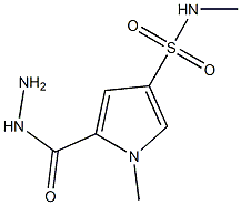 5-(hydrazinocarbonyl)-N,1-dimethyl-1H-pyrrole-3-sulfonamide Structure