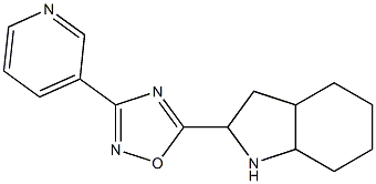 5-(octahydro-1H-indol-2-yl)-3-(pyridin-3-yl)-1,2,4-oxadiazole Structure