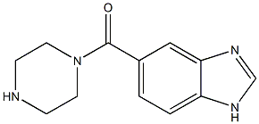 5-(piperazin-1-ylcarbonyl)-1H-benzimidazole Structure