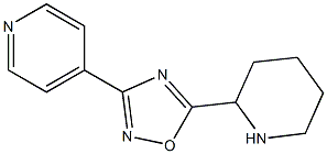 5-(piperidin-2-yl)-3-(pyridin-4-yl)-1,2,4-oxadiazole,,结构式