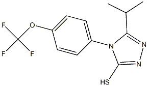 5-(propan-2-yl)-4-[4-(trifluoromethoxy)phenyl]-4H-1,2,4-triazole-3-thiol