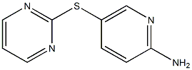 5-(pyrimidin-2-ylsulfanyl)pyridin-2-amine Struktur