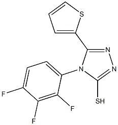 5-(thiophen-2-yl)-4-(2,3,4-trifluorophenyl)-4H-1,2,4-triazole-3-thiol