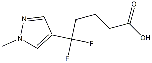 5,5-difluoro-5-(1-methyl-1H-pyrazol-4-yl)pentanoic acid,,结构式