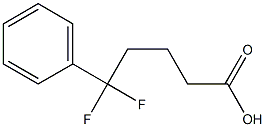 5,5-difluoro-5-phenylpentanoic acid Structure