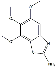 5,6,7-trimethoxy-1,3-benzothiazol-2-amine Struktur
