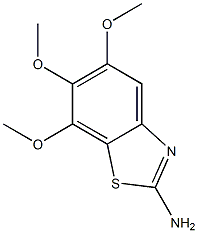 5,6,7-trimethoxy-1,3-benzothiazol-2-amine 结构式