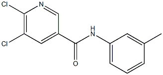 5,6-dichloro-N-(3-methylphenyl)pyridine-3-carboxamide Structure